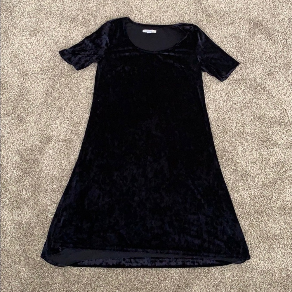 Crushed Velvet Babydoll Dress